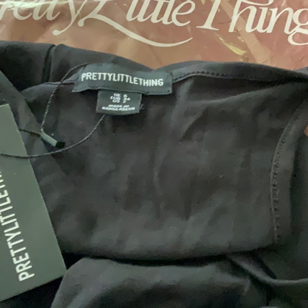 PRETTY LITTLE THING Stylish Black Sleeveless Top